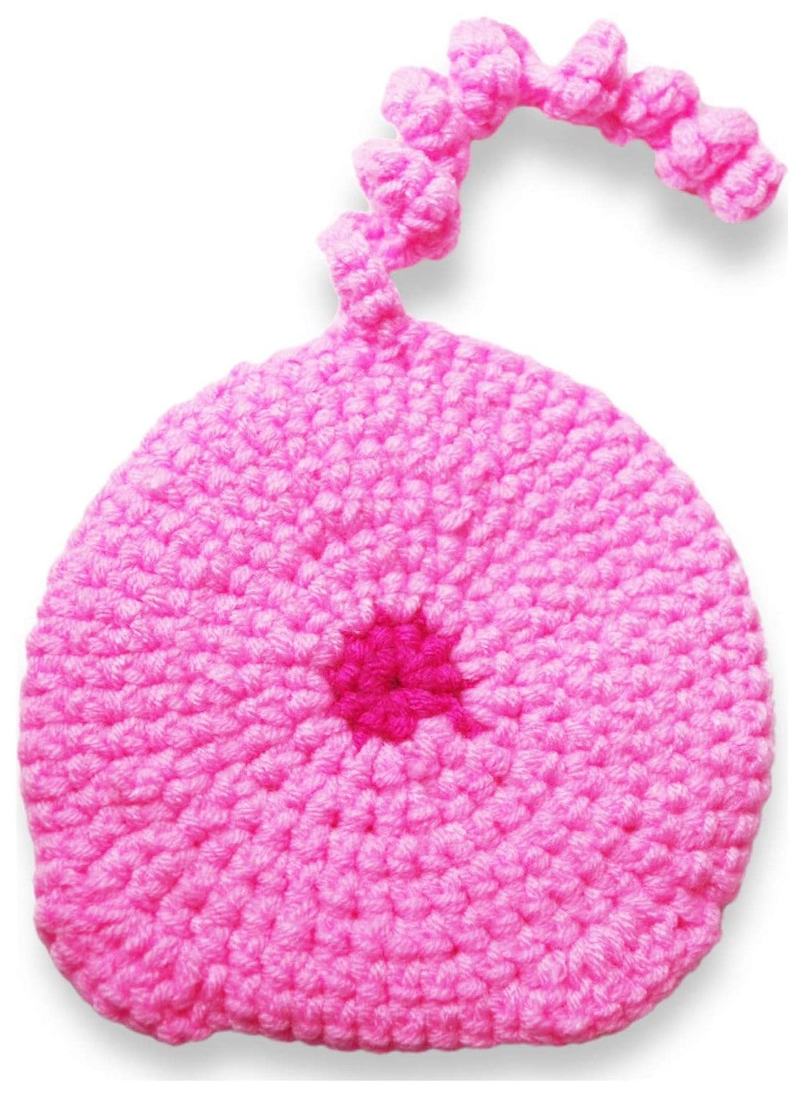 4 Piece - PIG BUTT Funny Farm Animal Crochet Drink Coaster Gift Set - By BUTTSTERS