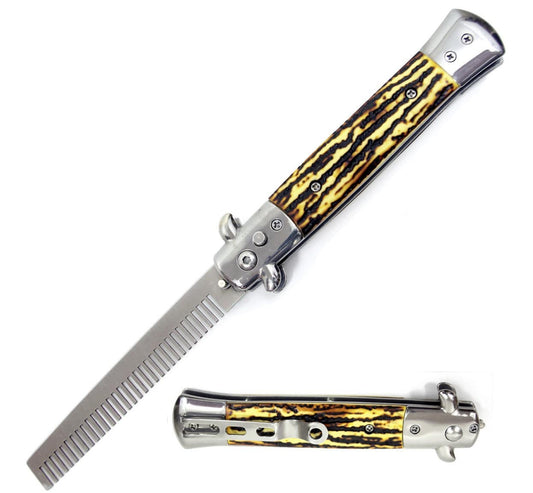 Royal Imperial Switchblade Comb - Artificial Stag Horn