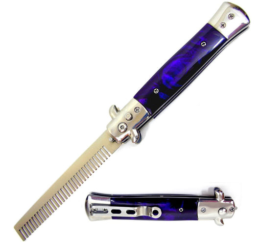 Royal Imperial Switchblade Comb - Purple