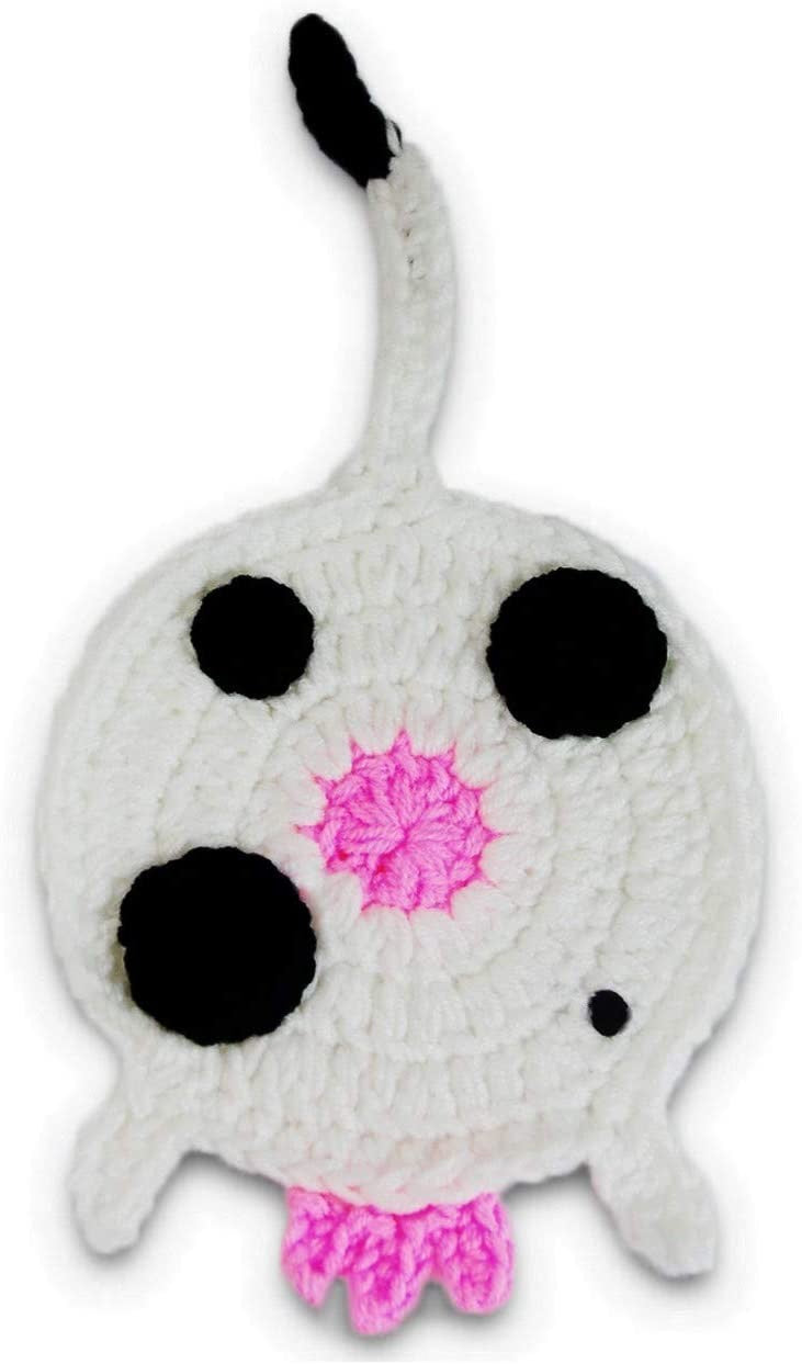 4 Piece - COW BUTT Funny Farm Animal Crochet Drink Coaster Gift Set - By BUTTSTERS